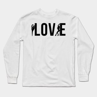 Love - Pole Dance Design Long Sleeve T-Shirt